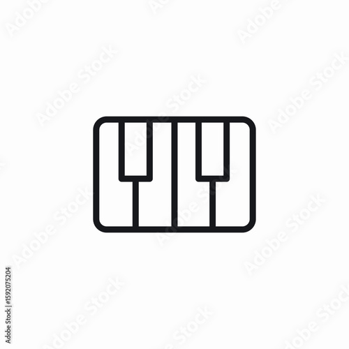 piano tiles icon sign vector