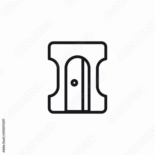 pencil sharpener icon sign vector