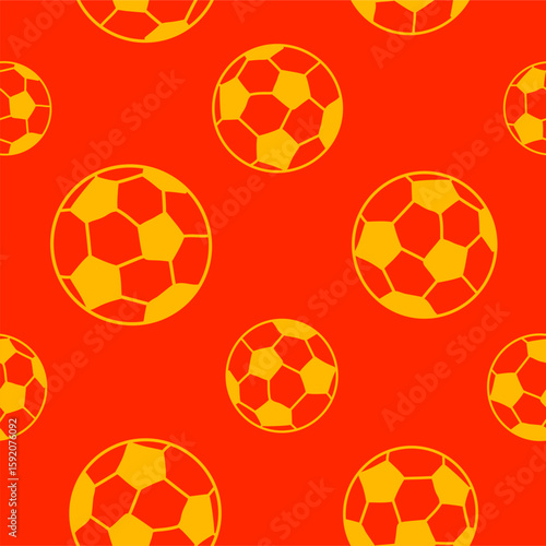 Soccer balls pattern background. football soccer seamless pattern background. football-themed pattern background. 