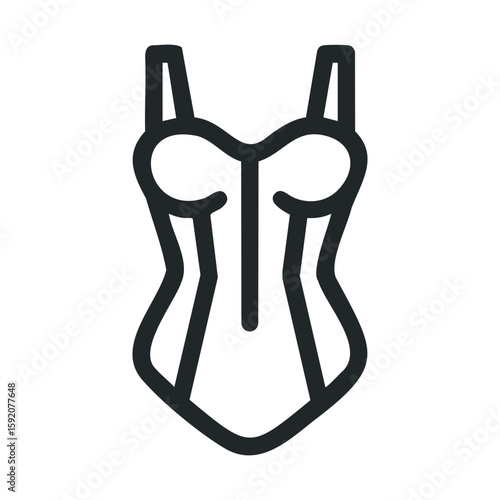 Elegant bodice design for fashion concepts and apparel