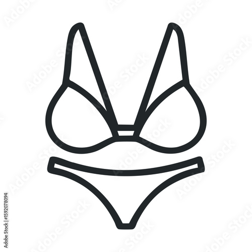 Stylish bikini design for summer beachwear and vacation fun