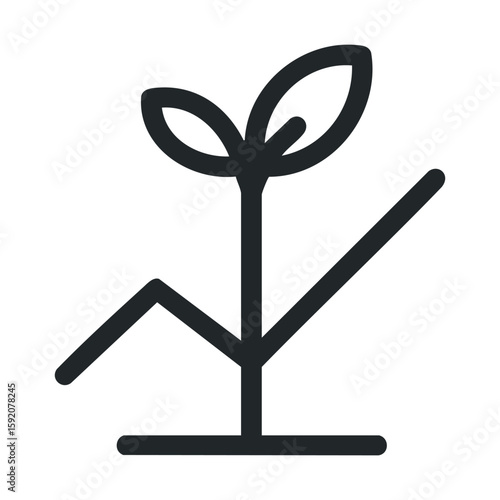 Green plant symbolizing nature and sustainability