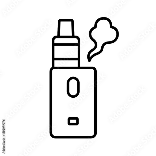 Vape device outline icon representing vaping habit