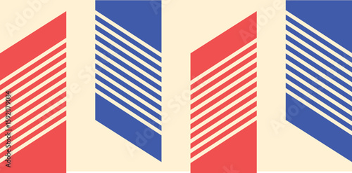 geometric bauhaus shape background rectangle