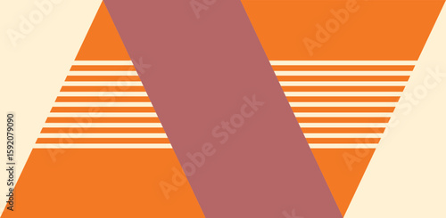 geometric bauhaus shape background rectangle