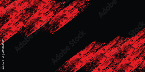 red sport long banner background