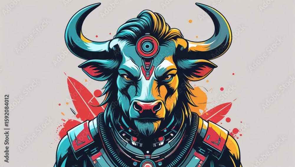 Fototapeta premium Modern Taurus Illustration