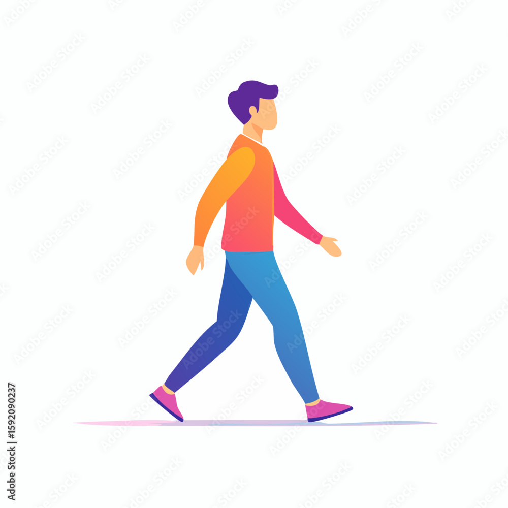 Fototapeta premium Boys walking around having fun