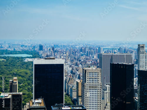 Manhattan Skyline View in New York USA