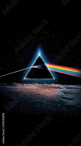 original album cover (pink floyd dark side of the moon).