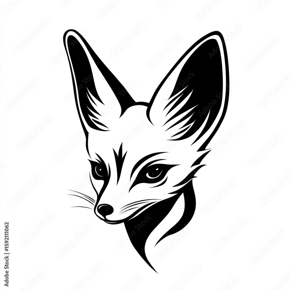 Obraz premium Fox head graphic art (1)