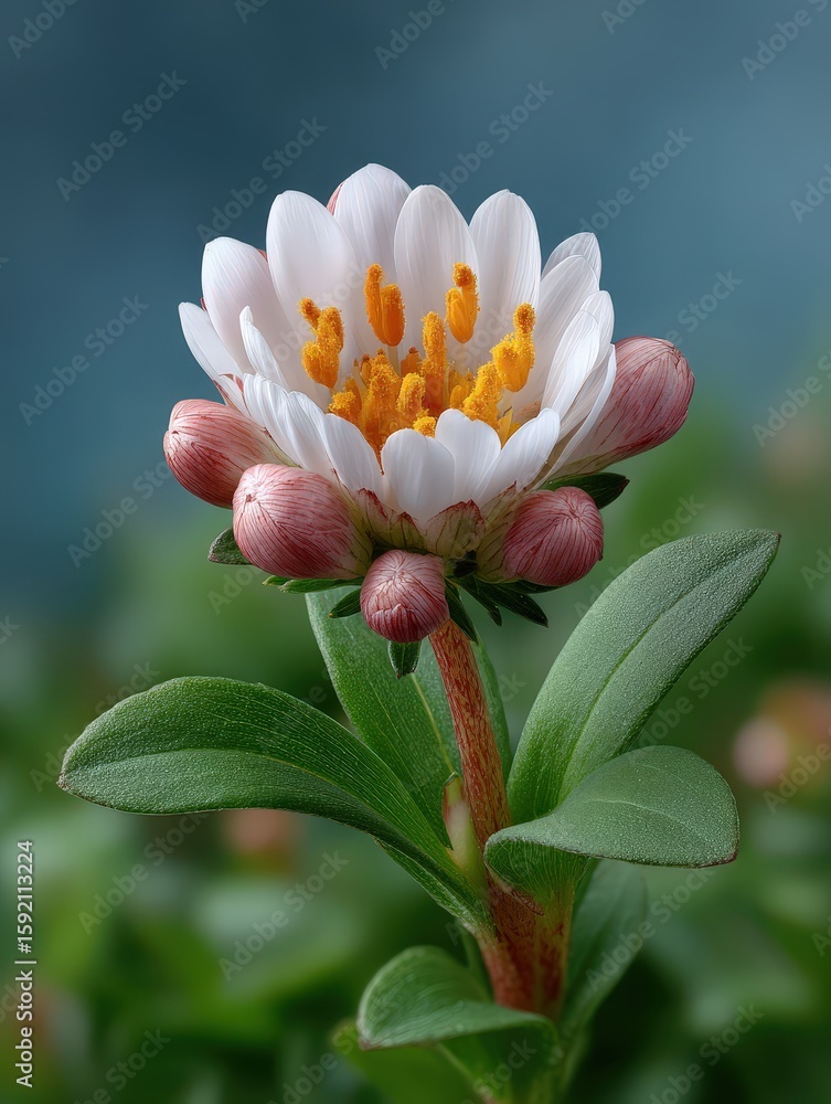 Fototapeta premium Extreme Macro Time Lapse Shot of Delicate Flower in Bloom