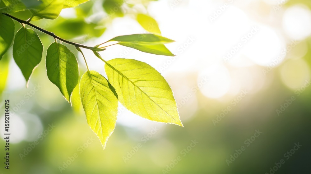 Sunlit Leaves: The image captures the delicate beauty of fresh green leaves, bathed in warm sunlight, creating a vibrant and serene natural scene. Sunlit Leaves: The image captures the delicate beauty of fresh green leaves, bathed in warm sunlight, creating a vibrant and serene natural scene.