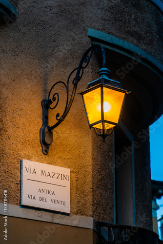 Old-fashioned street lamp 