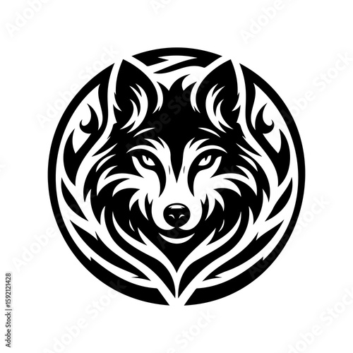 vector illustration of a Wolf