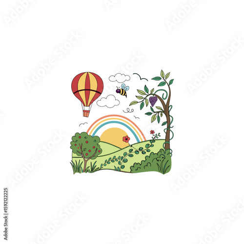 Scenery vector illustration of an abstract background