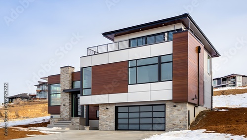 Wallpaper Mural house in the snow Torontodigital.ca