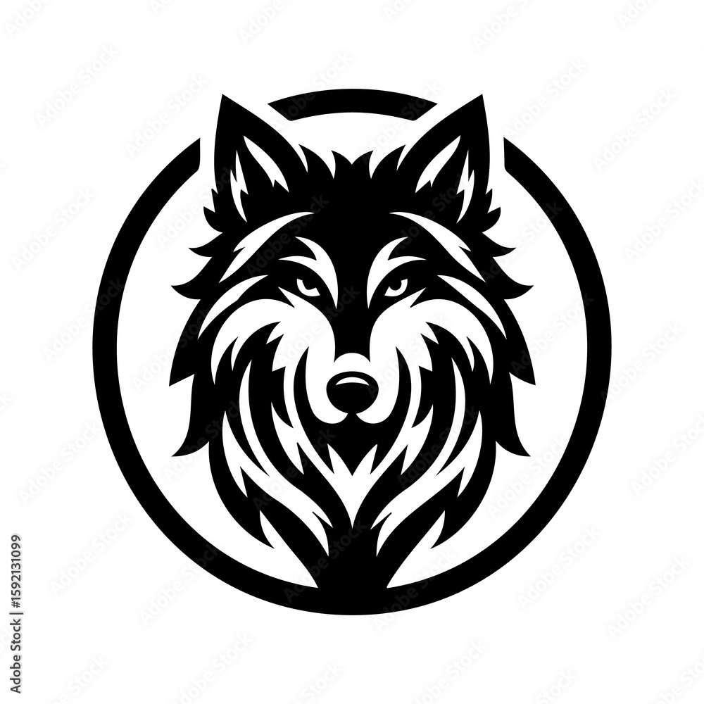 Fototapeta premium vector image of a wolf