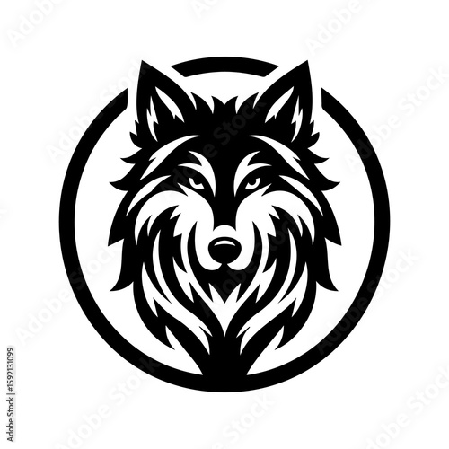 vector image of a wolf