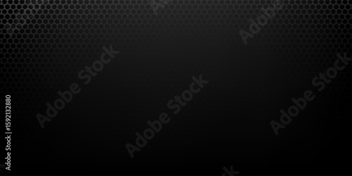 Black metal texture steel background. Perforated sheet metal.