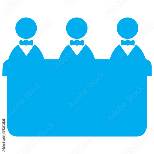 Front Desk Blue Icon