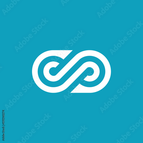 Infinity Symbol Letter S Logo Design Vector Template