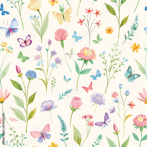 Wallpaper Mural  floral background Torontodigital.ca