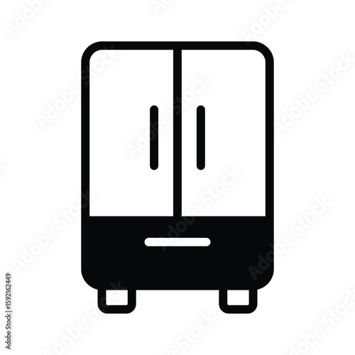 Grab this glyph icon of home kitchen cupboard