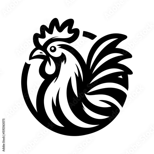 Wallpaper Mural vector illustration of a rooster Torontodigital.ca