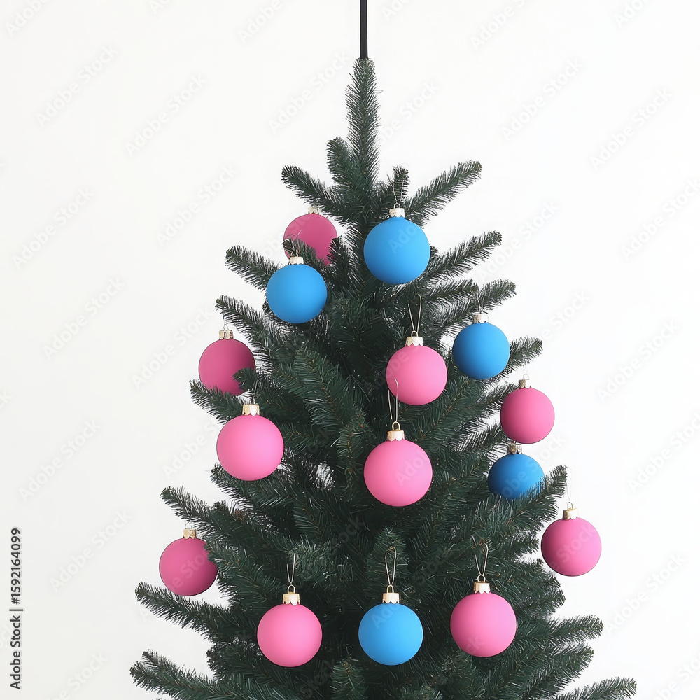 Christmas tree ornament pink blue festive decoration pine holiday cheerful Christmas tree ornament pink blue festive decoration pine holiday cheerful