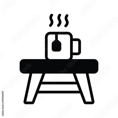 Check out this glyph icon of living coffee table