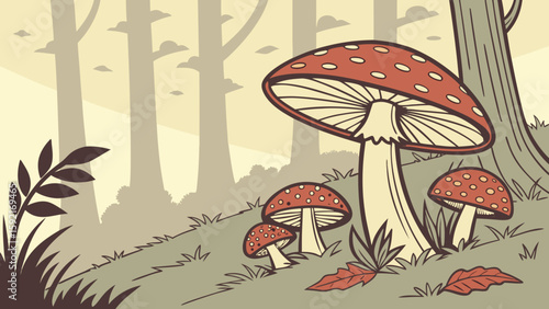 vector-of-wild-mushrooms-in-a-forest-setting-.svg