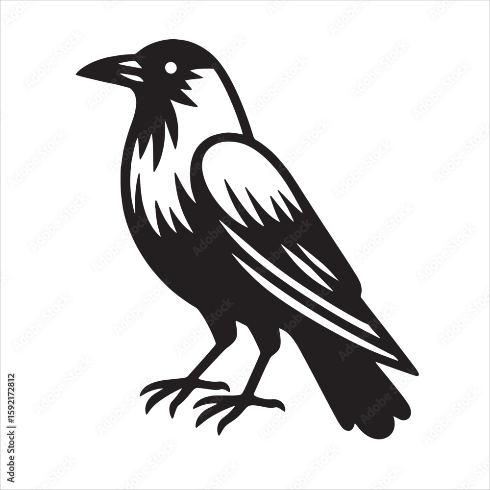 Obraz premium Crow svg