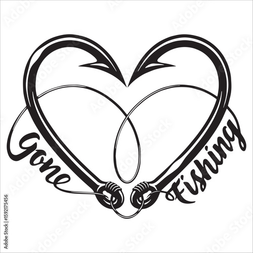Heart-Shaped Fishing Hooks