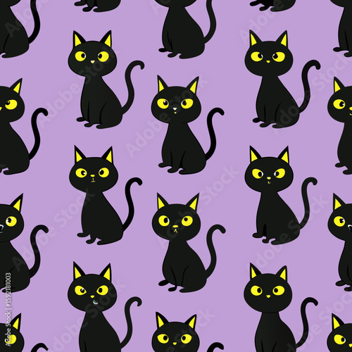 pattern with cats