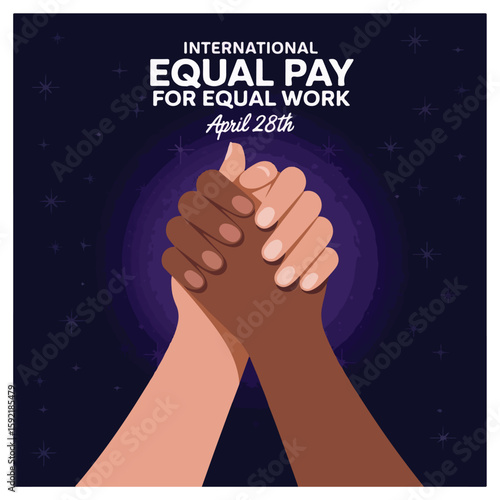 International Equal Pay Day Observation Poster.