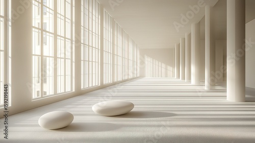 Minimalist studio setup with clean design and soft lighting, embodying modern simplicity and focus.