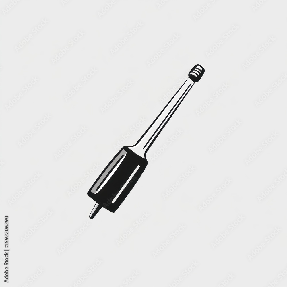 Obraz premium Simple black and white tool icon
