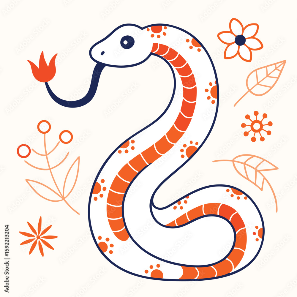 Obraz premium snake in the form of snake