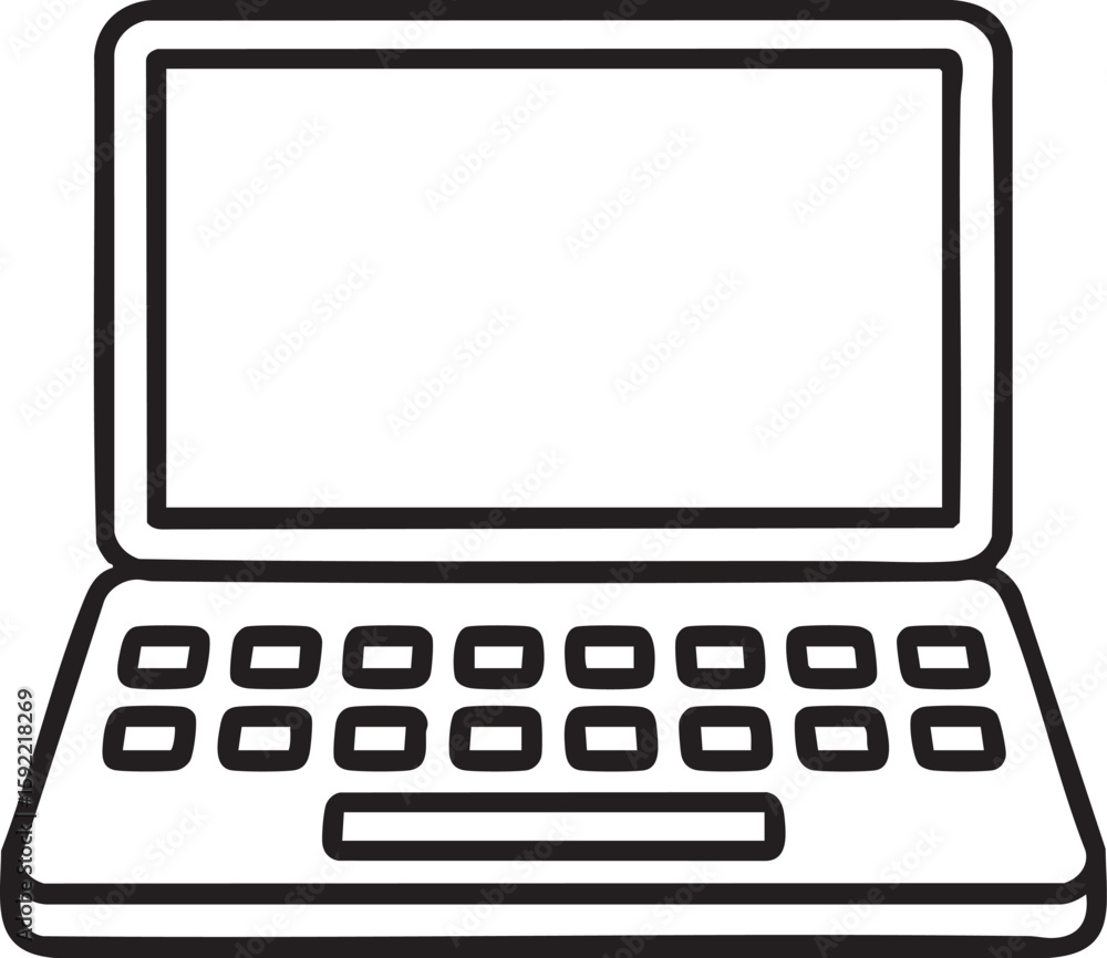 Laptop Computer Icon Outline Portable Device Technology Digital Work Office Equipment Internet Communication Business Modern Design Vector
Laptop Computer Icon Outline Portable Device Technology Digital Work Office Equipment Internet Communication Business Modern Design Vector