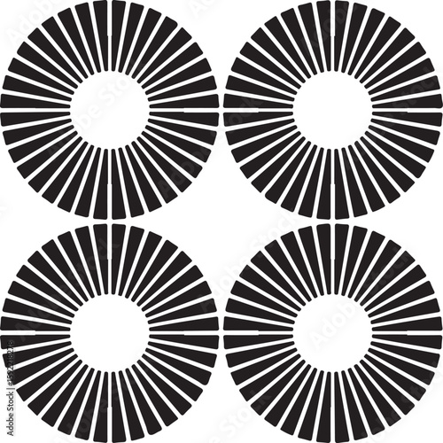 Geometric Radial Graph Elements Set

