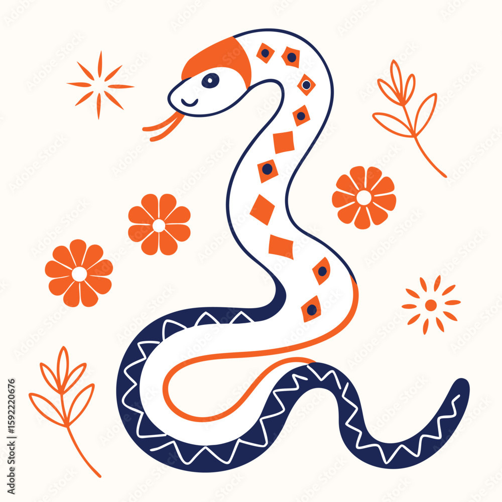 Obraz premium snake in the form