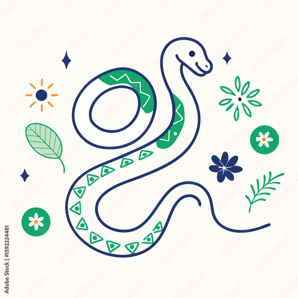 Obraz premium snake in the snake