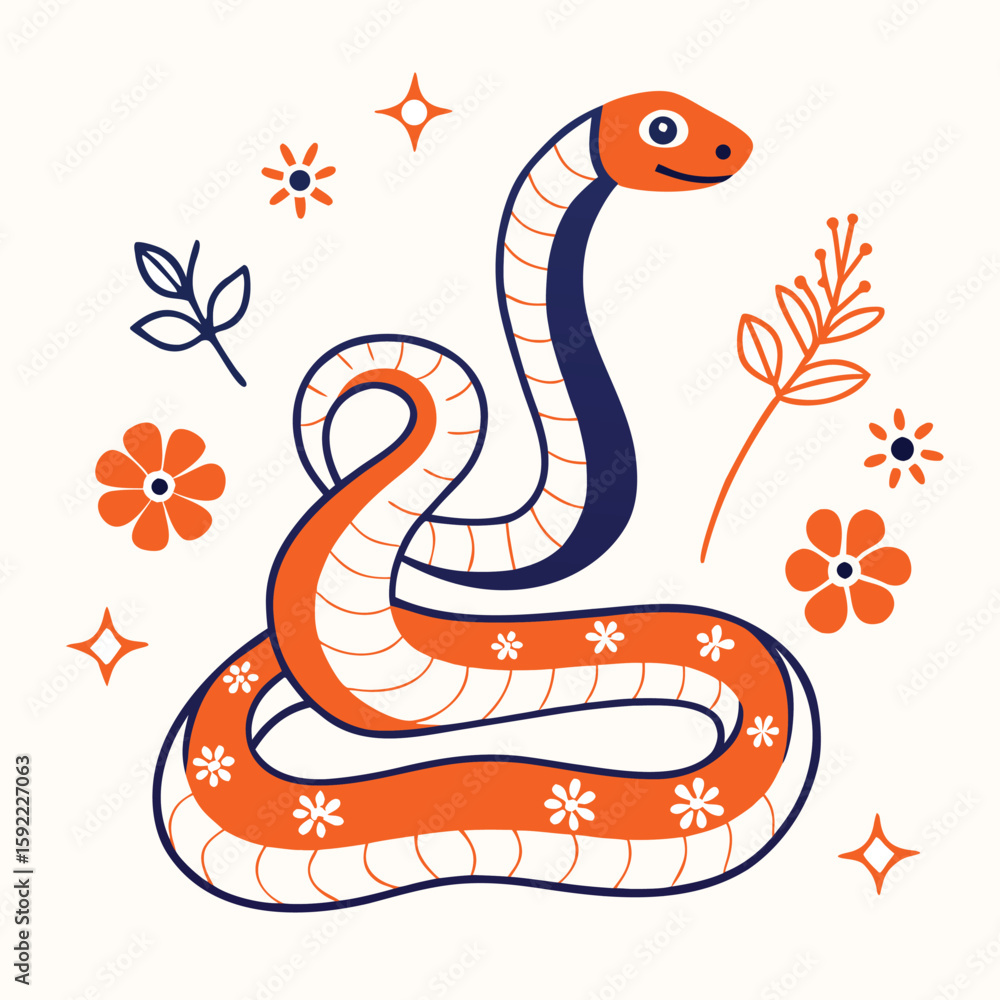 Obraz premium snake in the form