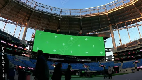 Wallpaper Mural Stadium Jumbotron: Blank Canvas for Fan Engagement Torontodigital.ca