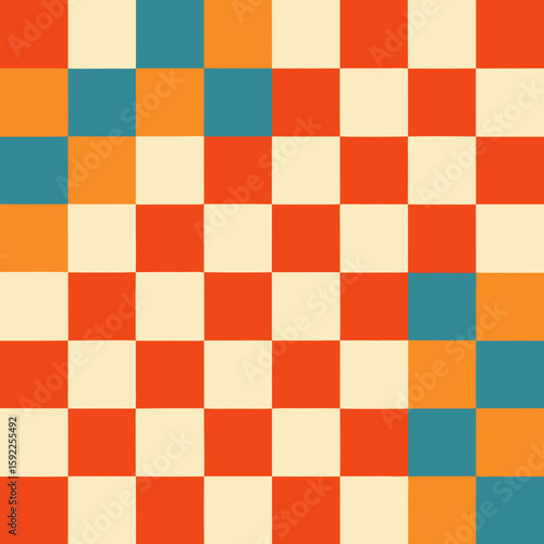 red and white chess board