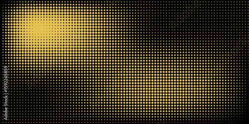 Dots halftone yellow and dark blue color pattern gradient grunge texture background