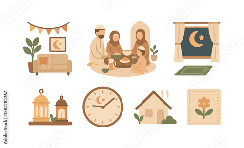 Celebrating ramadan at home with family: islamic traditions and cultural decor