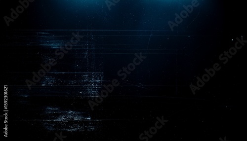 Bilde på lerret Dark Blue Scratched Grunge Texture Background