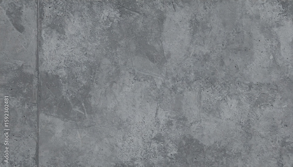 Obraz premium Industrial Grey Concrete Wall Texture Background with Rough Surface and Vertical Seam. Abstract Cement Material for Urban and Modern Design, Copy Space.